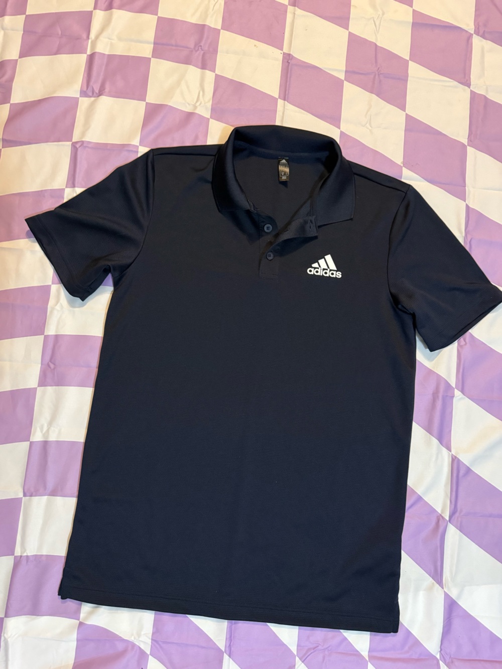 Adidas Men's Size Small Navy Blue Primegreen Performance Golf Polo NWOT